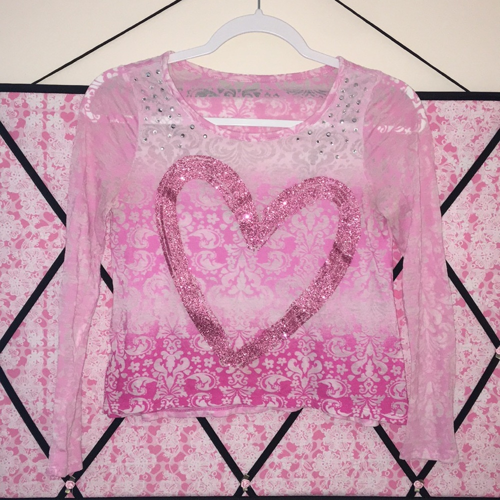 Long sleeve pink shirt